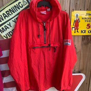 Vintage 90s Marlboro hooded Windbraker Size XL